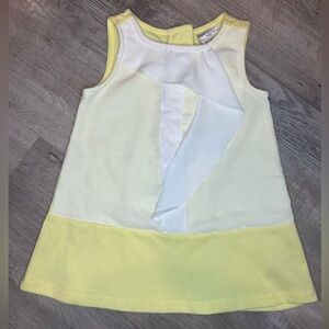 Max Studio Baby Sleeveless Yellow Mini Short Dress Size 2T NWT
